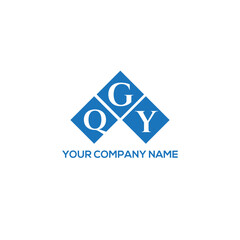 GQY letter logo design on white background. GQY creative initials letter logo concept. GQY letter design.
