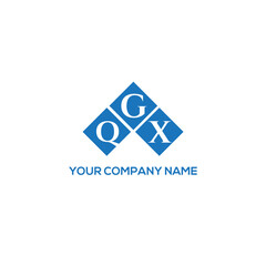 Fototapeta premium GQX letter logo design on white background. GQX creative initials letter logo concept. GQX letter design. 
