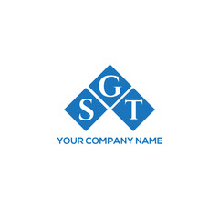 Fototapeta premium GST letter logo design on white background. GST creative initials letter logo concept. GST letter design. 
