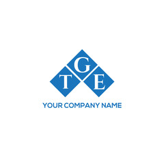 GTE letter logo design on white background. GTE creative initials letter logo concept. GTE letter design.
