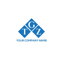 GTZ letter logo design on white background. GTZ creative initials letter logo concept. GTZ letter design.
