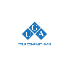 GUA letter logo design on white background. GUA creative initials letter logo concept. GUA letter design.

