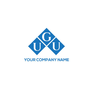 GUU letter logo design on white background. GUU creative initials letter logo concept. GUU letter design.
