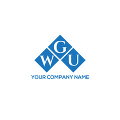 GWU letter logo design on white background. GWU creative initials letter logo concept. GWU letter design.
