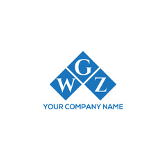 Fototapeta premium GWZ letter logo design on white background. GWZ creative initials letter logo concept. GWZ letter design. 