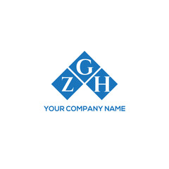 GZH letter logo design on white background. GZH creative initials letter logo concept. GZH letter design.
