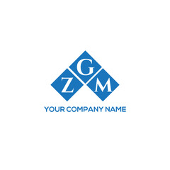 GZM letter logo design on white background. GZM creative initials letter logo concept. GZM letter design.
