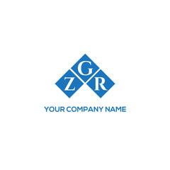 GZR letter logo design on white background. GZR creative initials letter logo concept. GZR letter design.
