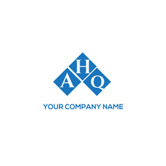 Fototapeta premium HAQ letter logo design on white background. HAQ creative initials letter logo concept. HAQ letter design. 