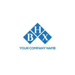 HBX letter logo design on white background. HBX creative initials letter logo concept. HBX letter design.
