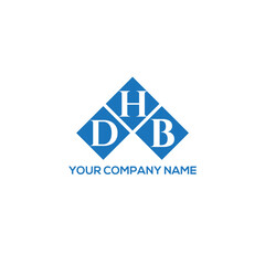 HDB letter logo design on white background. HDB creative initials letter logo concept. HDB letter design.
