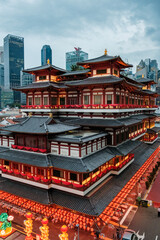 Fototapeta premium Majestic Chinese Temple Glow