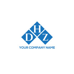 HDZ letter logo design on white background. HDZ creative initials letter logo concept. HDZ letter design.

