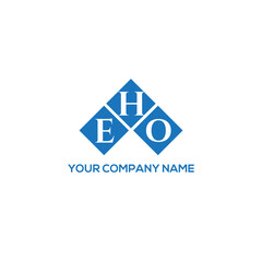 HEO letter logo design on white background. HEO creative initials letter logo concept. HEO letter design.
