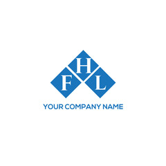 HFL letter logo design on white background. HFL creative initials letter logo concept. HFL letter design.
