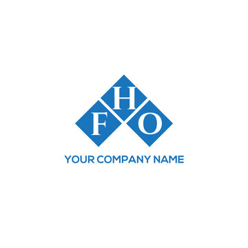 HFO letter logo design on white background. HFO creative initials letter logo concept. HFO letter design.
