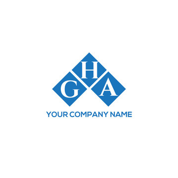 HGA letter logo design on white background. HGA creative initials letter logo concept. HGA letter design.

