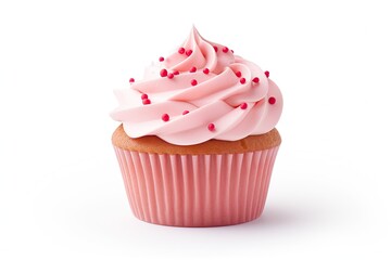 Cupcake isolated on white background