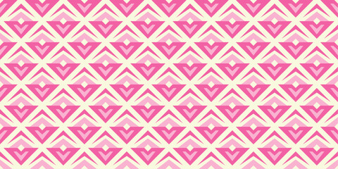 Cute seamless handdrawn patterns stylish modern vector patterns with diamonds of bright pink and light pink