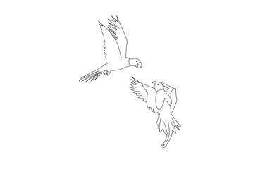 Vector line art drawing or line art drawing illustration