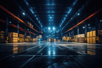 Fototapeta na wymiar and image of a storage warehouse