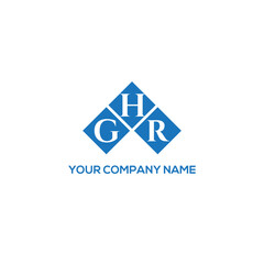HGR letter logo design on white background. HGR creative initials letter logo concept. HGR letter design.
