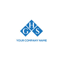 Fototapeta premium HGS letter logo design on white background. HGS creative initials letter logo concept. HGS letter design. 