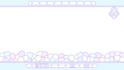 パステルファンシーなカプセルクレーンゲーム壁紙★PNG