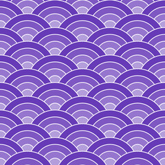 Purple shade of Japanese wave pattern background. Japanese seamless pattern vector. Waves background illustration. for clothing, wrapping paper, backdrop, background, gift card.