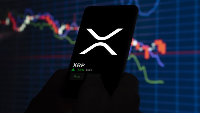 XRP, the crypto $XRP broke out above the limit, XRP and climbs above the price, an investor analyzing the price.