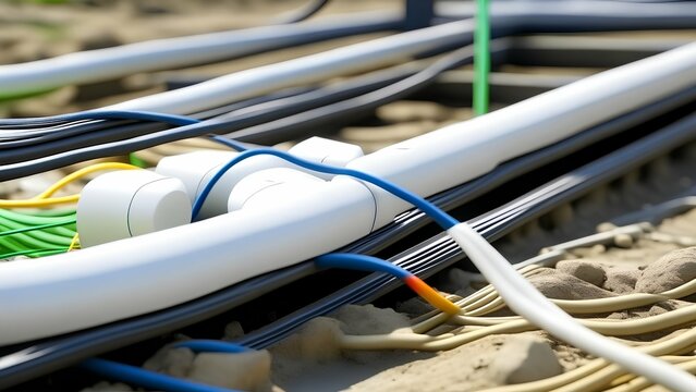 network cables connected to a router