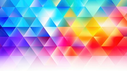 Obraz premium Vibrant abstract wallpaper with sharp-focus, colorful geometric shapes, and a dark sky-blue background. Features light amber stars in a hyper-realistic, contemporary design