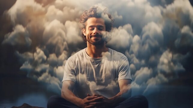 The concept of mastery and inner peace, meditation and discovering new ways to calm down