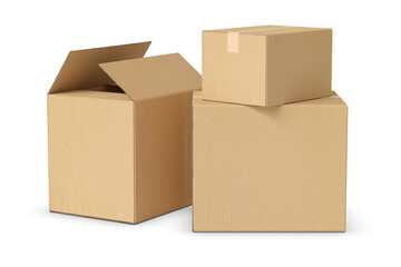 종이 상자 목업 Cardboard Box Mock up