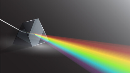 3D Light Passing Through a Triangular Prism