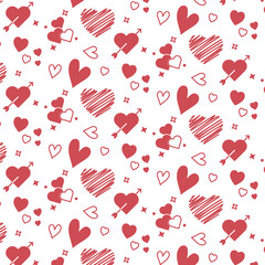 Valentine's Day Pattern, Christmas and Valentine's Patterns Intertwined