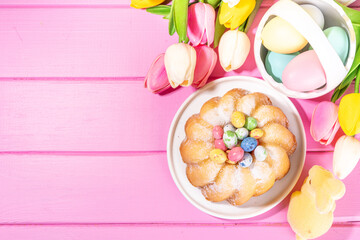 Easter round bundt cake