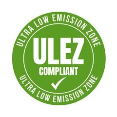 ULEZ ultra low emission zone compliant sign in United Kingdom	