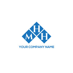 HMH letter logo design on white background. HMH creative initials letter logo concept. HMH letter design.

