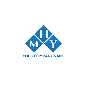 HMY letter logo design on white background. HMY creative initials letter logo concept. HMY letter design.

