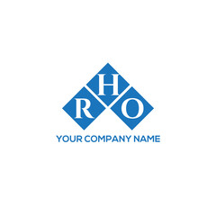 Fototapeta premium HRO letter logo design on white background. HRO creative initials letter logo concept. HRO letter design. 