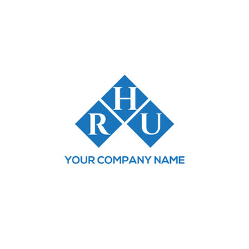 HRU letter logo design on white background. HRU creative initials letter logo concept. HRU letter design.
