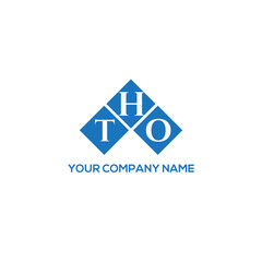 HTO letter logo design on white background. HTO creative initials letter logo concept. HTO letter design.
