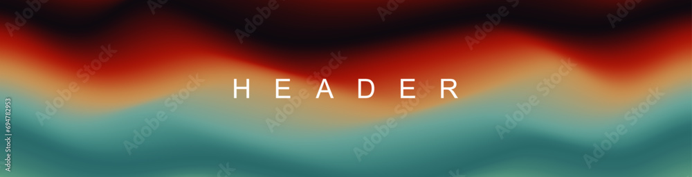 Aufkleber Abstract pastel gradient header background. Innovation header background design for cover. Landing page concept for your graphic design