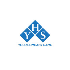 HYS letter logo design on white background. HYS creative initials letter logo concept. HYS letter design.
