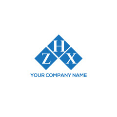 HZX letter logo design on white background. HZX creative initials letter logo concept. HZX letter design.
