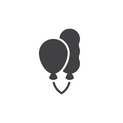 Two balloons vector icon