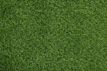 Obraz premium Green artificial grass as background, top view