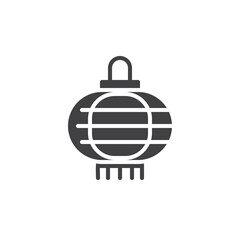 Chinese lantern vector icon