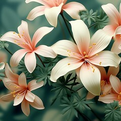 white frangipani flowers